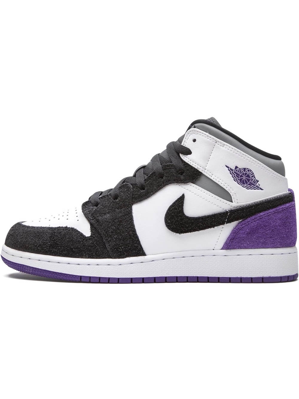 Jordan Women’s Mid-Top Sneakers in Black, White & Purple BACK TO SCHOOL TIME!